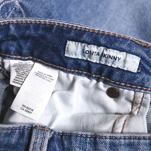 Lucky Brand Lolita Skinny Embellished Embroidered Ankle Length Jeans Size 6/28 - Picture 8 of 9